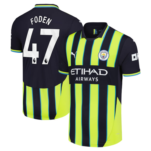 Manchester City PUMA Away Shirt 2024-25 with Foden 47 printing Jersey