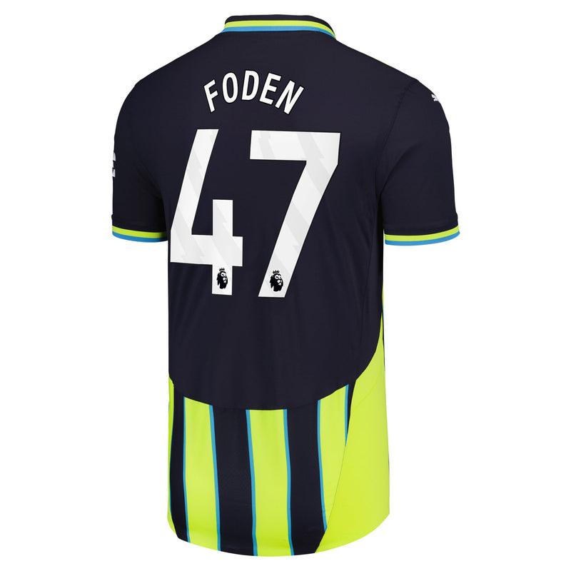 Manchester City PUMA Away Shirt 2024-25 with Foden 47 printing Jersey