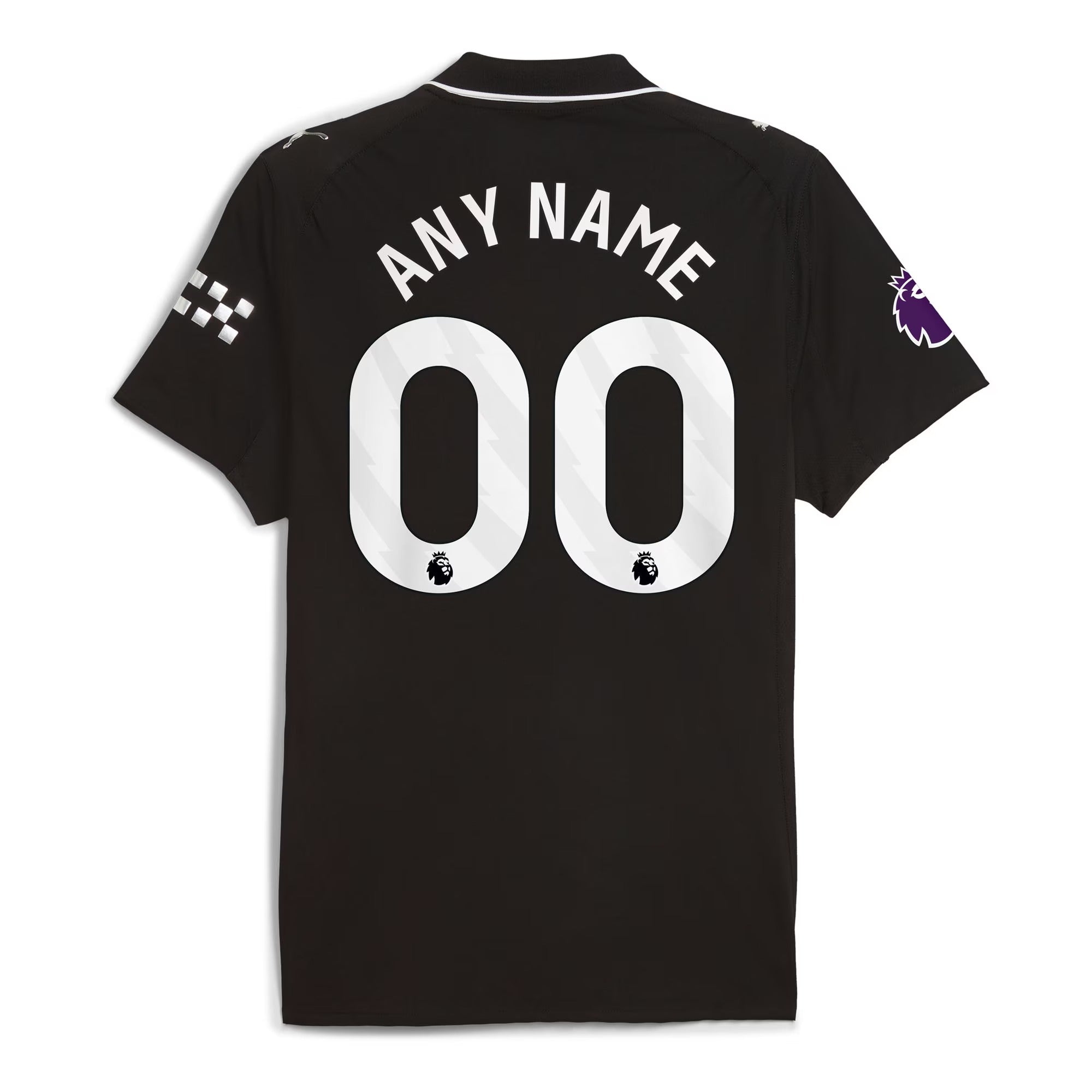 Manchester City Puma 2025/26 Away Custom Jersey – Black