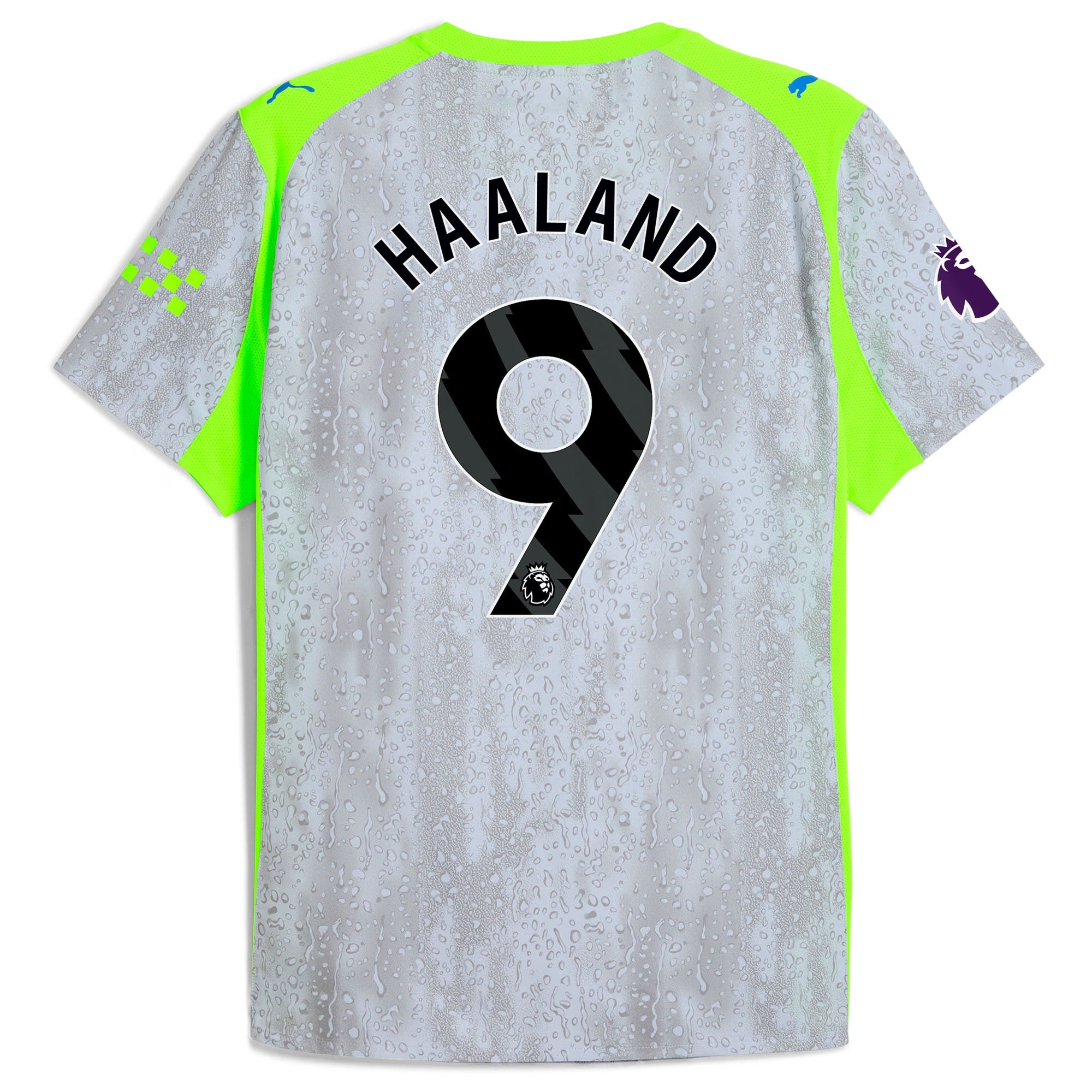 Erling Haaland Manchester City Puma 2025/26 Third Jersey - Green/Neon Green