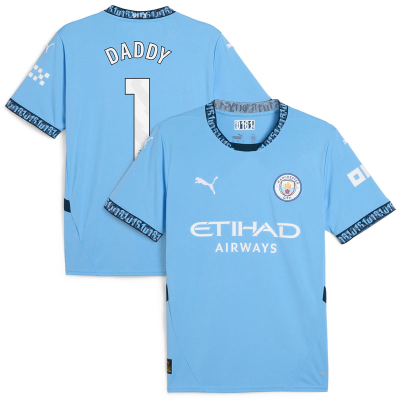 Manchester City Puma Home Shirt 2024-25 - Daddy 1 Jersey - Blue