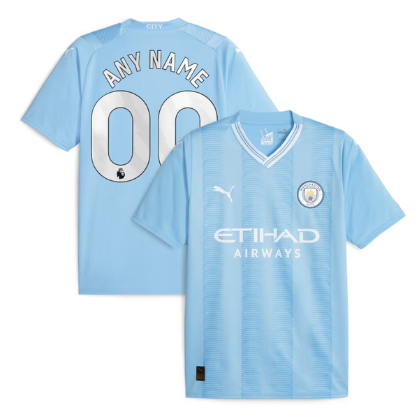 Manchester City Puma 2023/24 Home Customized Jersey - Sky Blue