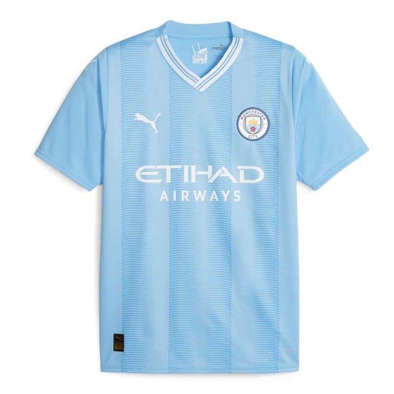 Manchester City Puma 2023/24 Home Customized Jersey - Sky Blue - Jersey Teams World