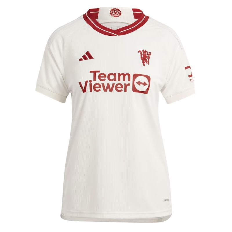 Manchester United 2023/24 Third Women's Custom Jersey - White - Jersey Teams World