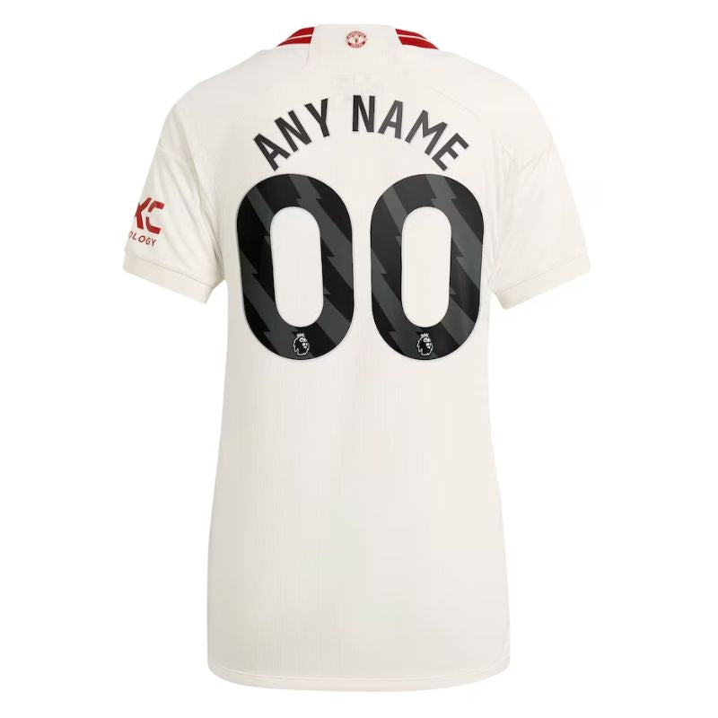 Manchester United 2023/24 Third Women's Custom Jersey - White - Jersey Teams World