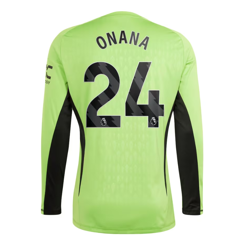 Manchester United Home Goalkeeper Shirt 2023-24 - Long Sleeve - with Onana 24 printing