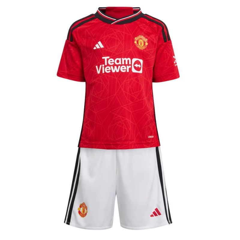 Manchester United Home Minikit 2023-24 Kids Custom Jersey - Red