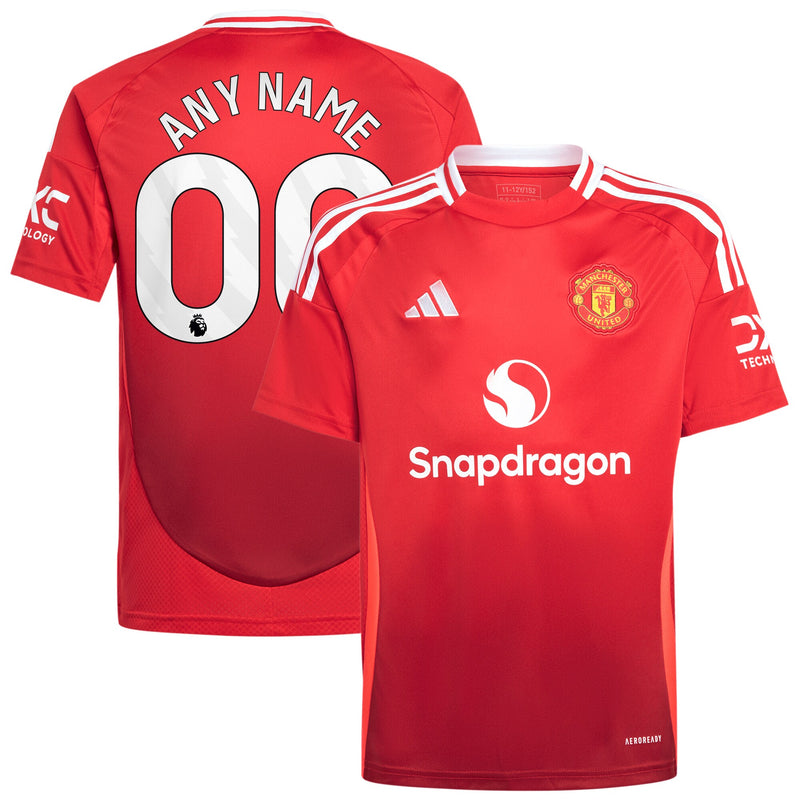 Manchester United adidas 2024/25 Home Custom Jersey - Red