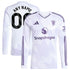 Manchester United adidas 2025/26 Away Long Sleeve Custom Jersey - White