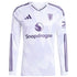 Manchester United adidas 2025/26 Away Long Sleeve Custom Jersey - White