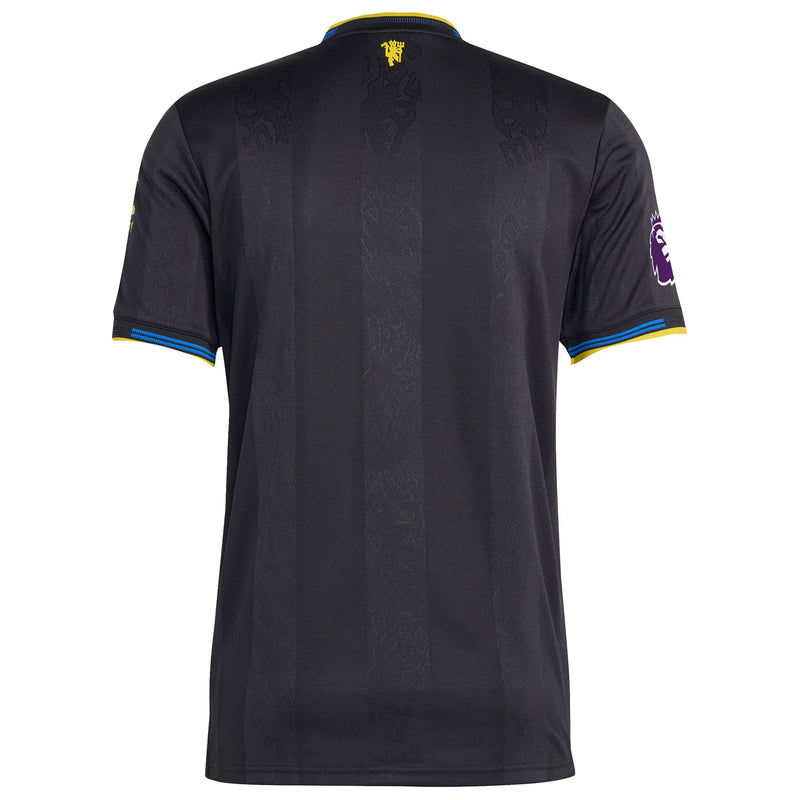 Manchester United adidas 2025/26 Third Custom Jersey - Black