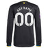 Manchester United adidas 2025/26 Third Long Sleeve Custom Jersey - Black