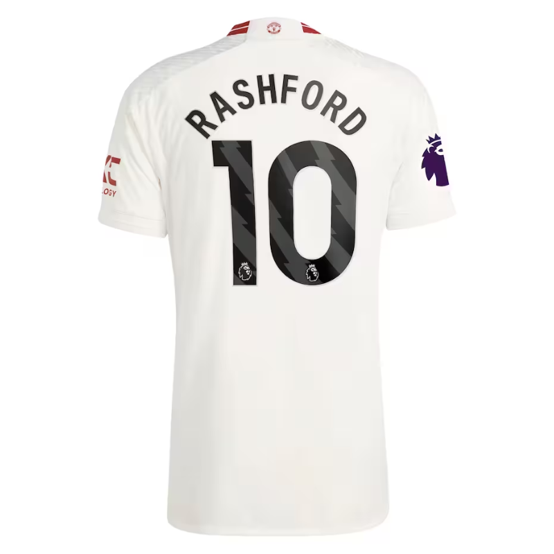 Marcus Rashford Manchester United 2023/24 Third Player Jersey - White