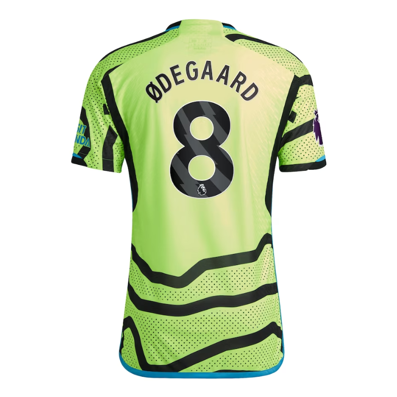 Martin Odegaard Arsenal Shirt 2023/24 Away Player Jersey - Yellow