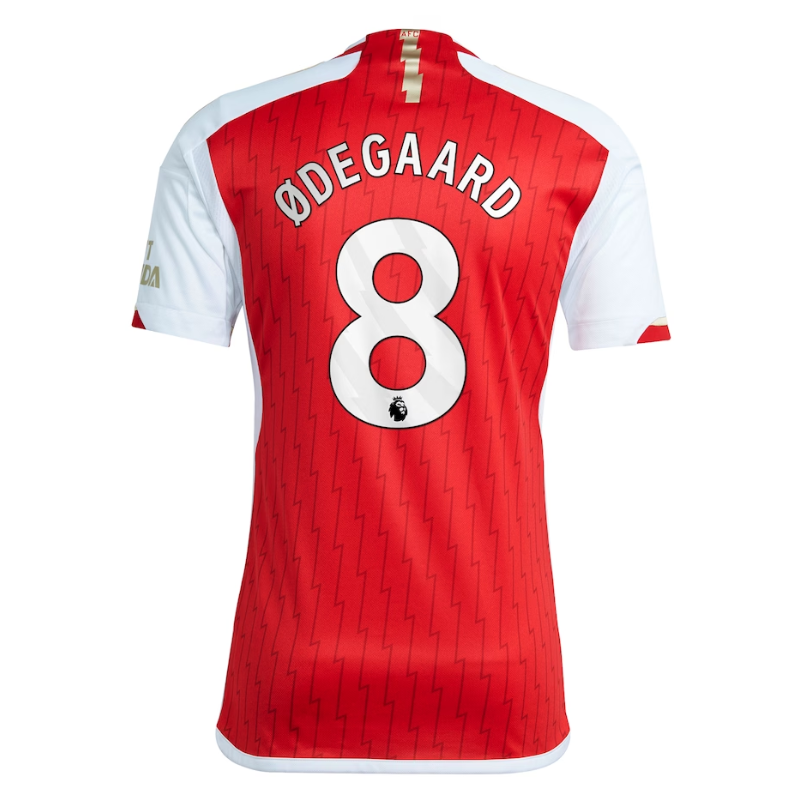 Martin Odegaard Arsenal Shirt 2023/24 Home Player Jersey - Red - Jersey Teams World