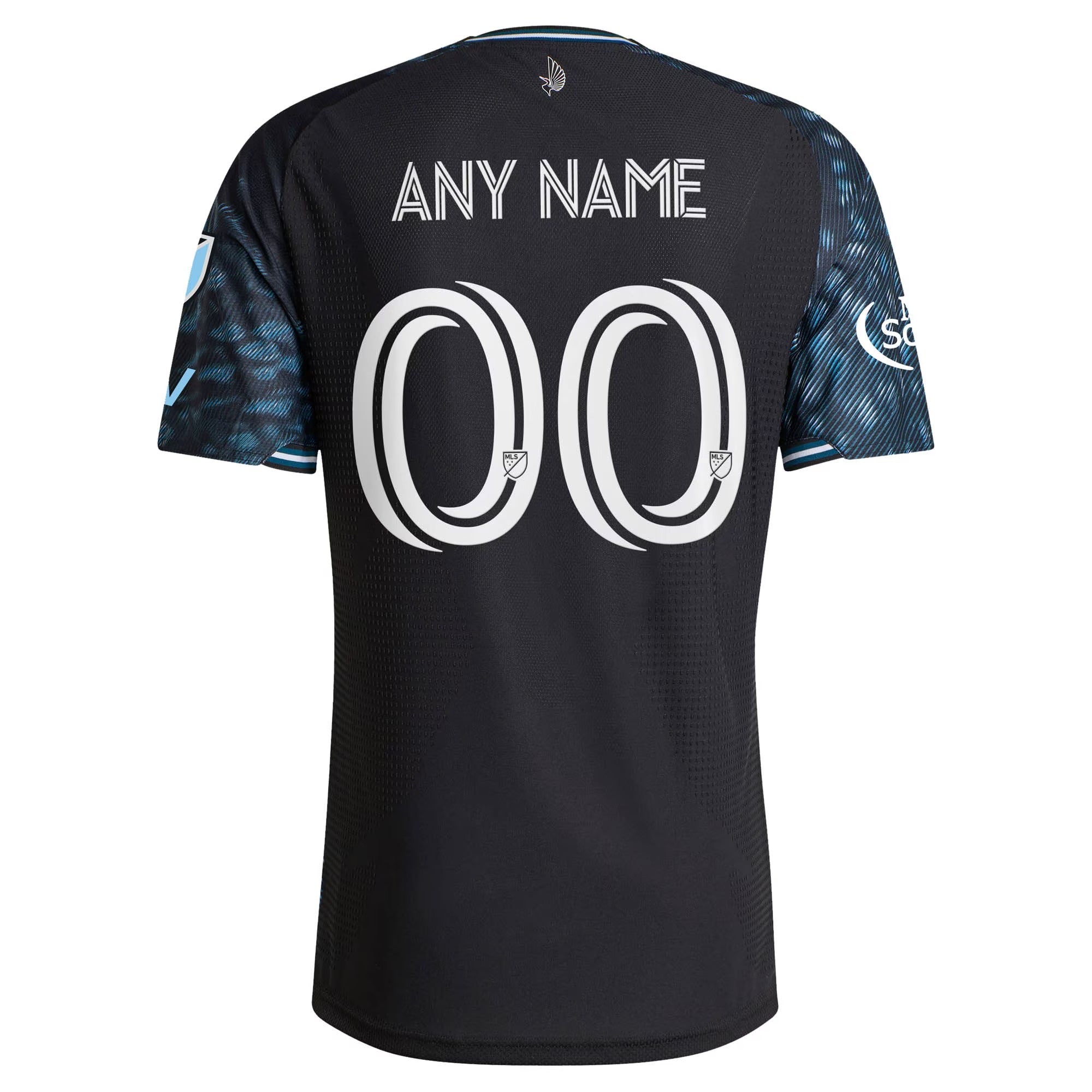 Minnesota United FC // adidas Official 2026 The Decade Kit On-Field Patch Custom Jersey – Black - Jersey Teams World