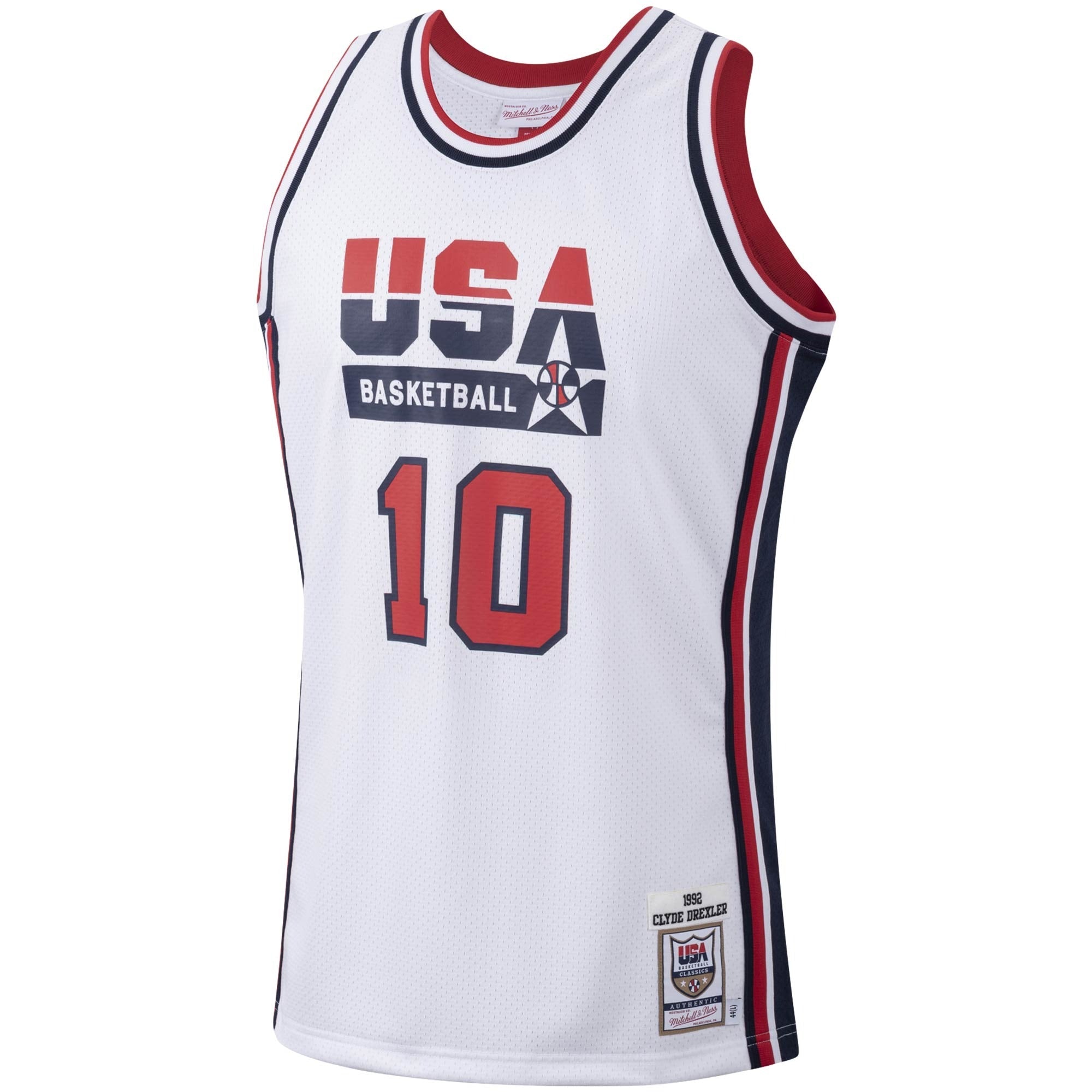 Mitchell & Ness Clyde Drexler USA Basketball 1992 Dream Team Authentic Jersey – White - Jersey Teams World