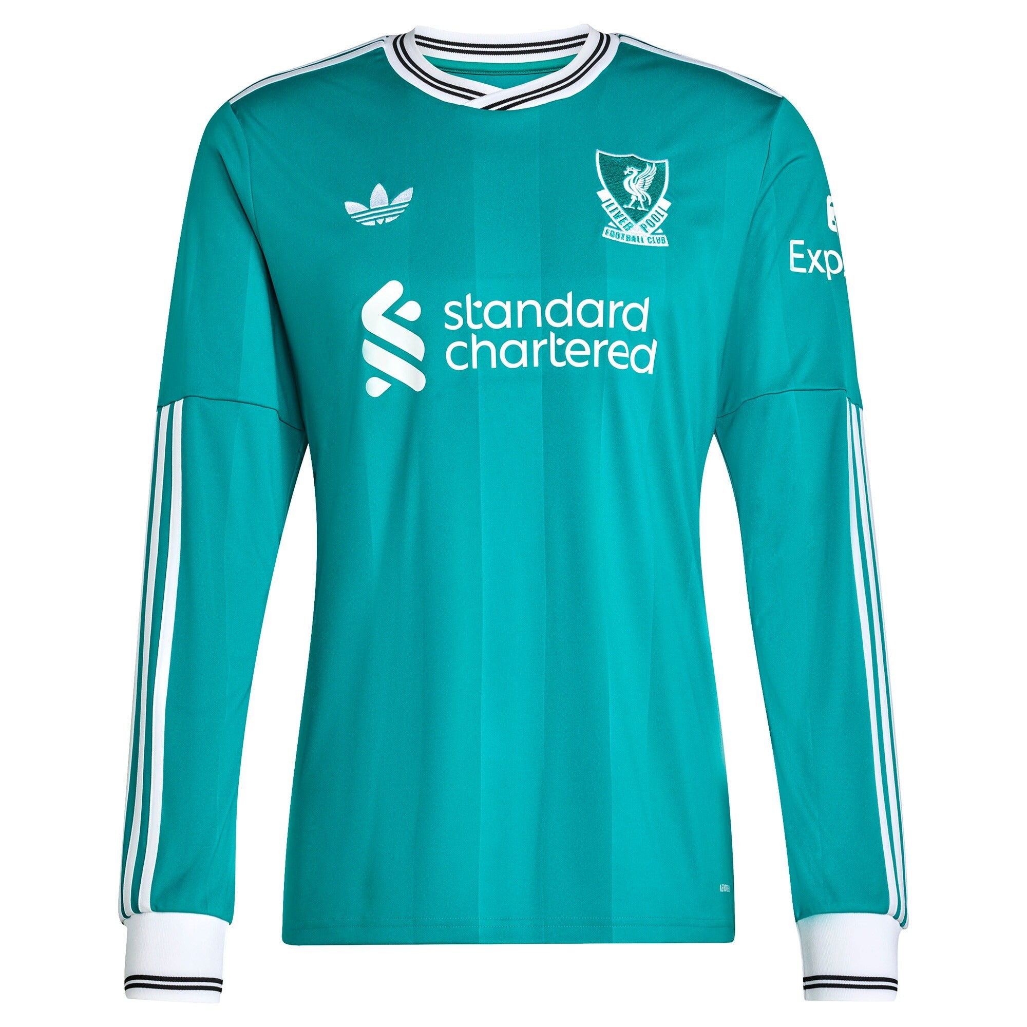 Mohamed Salah Liverpool adidas 2025/26 Third Long Sleeve Player Jersey - Green