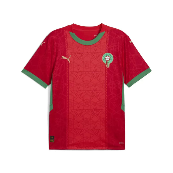 Morocco Home Puma Shirt 2025 Custom Jersey - Red