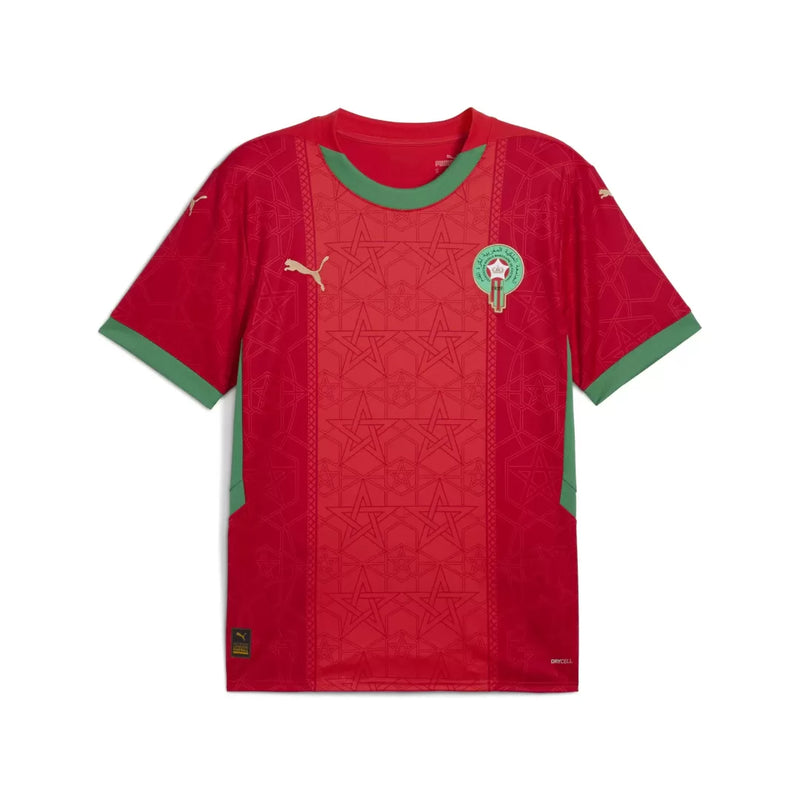 Morocco Home Puma Shirt 2025 Custom Jersey - Red