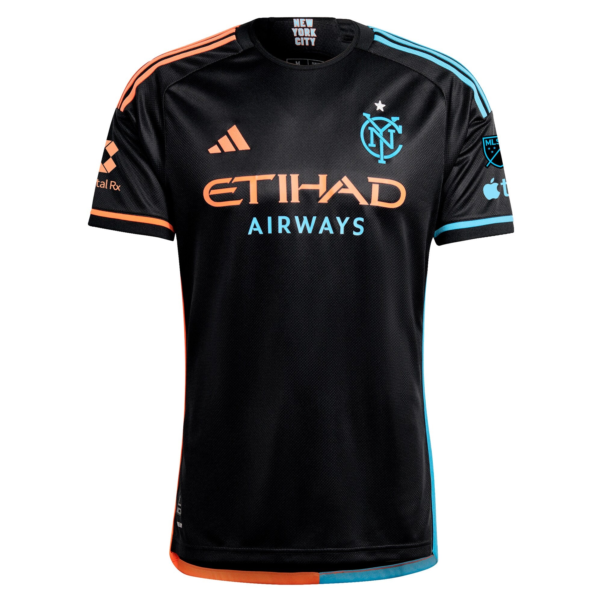 New York City FC adidas 2024 24/7 Kit Custom Jersey – Black