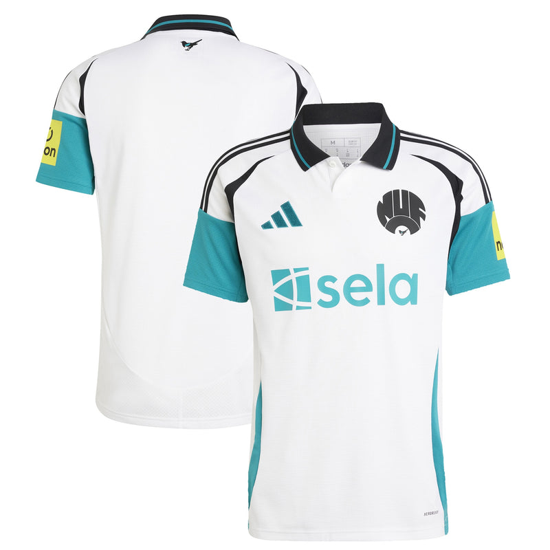 Newcastle United adidas 2024/25 Third Custom Jersey - White