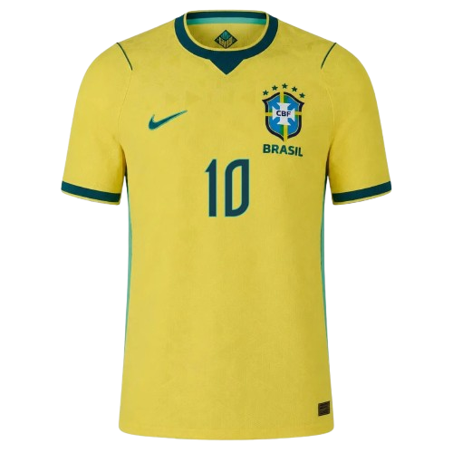 Neymar Jr. #10 Brazil National Team Nike 2026 Home Stadium Replica Jersey – Yellow