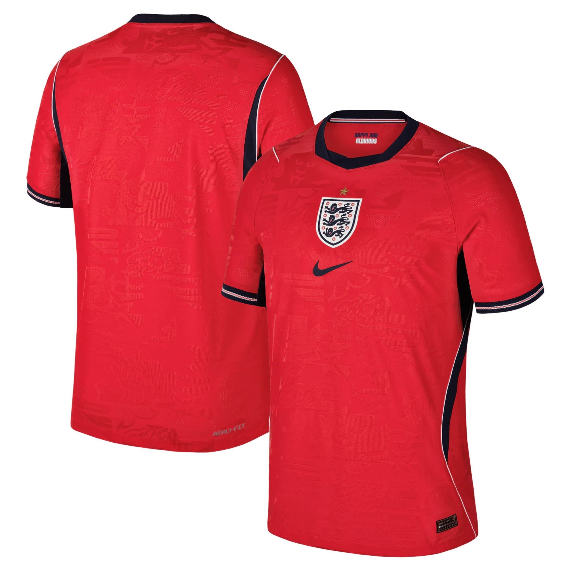 Nike England National Team 2026 Away Match Jersey - Speed Red/Obsidian - Jersey Teams World