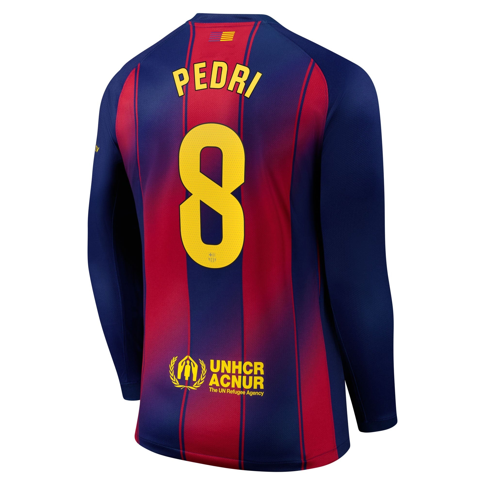 Nike Pedri Barcelona 2025/26 Home Long Sleeve Jersey - Navy