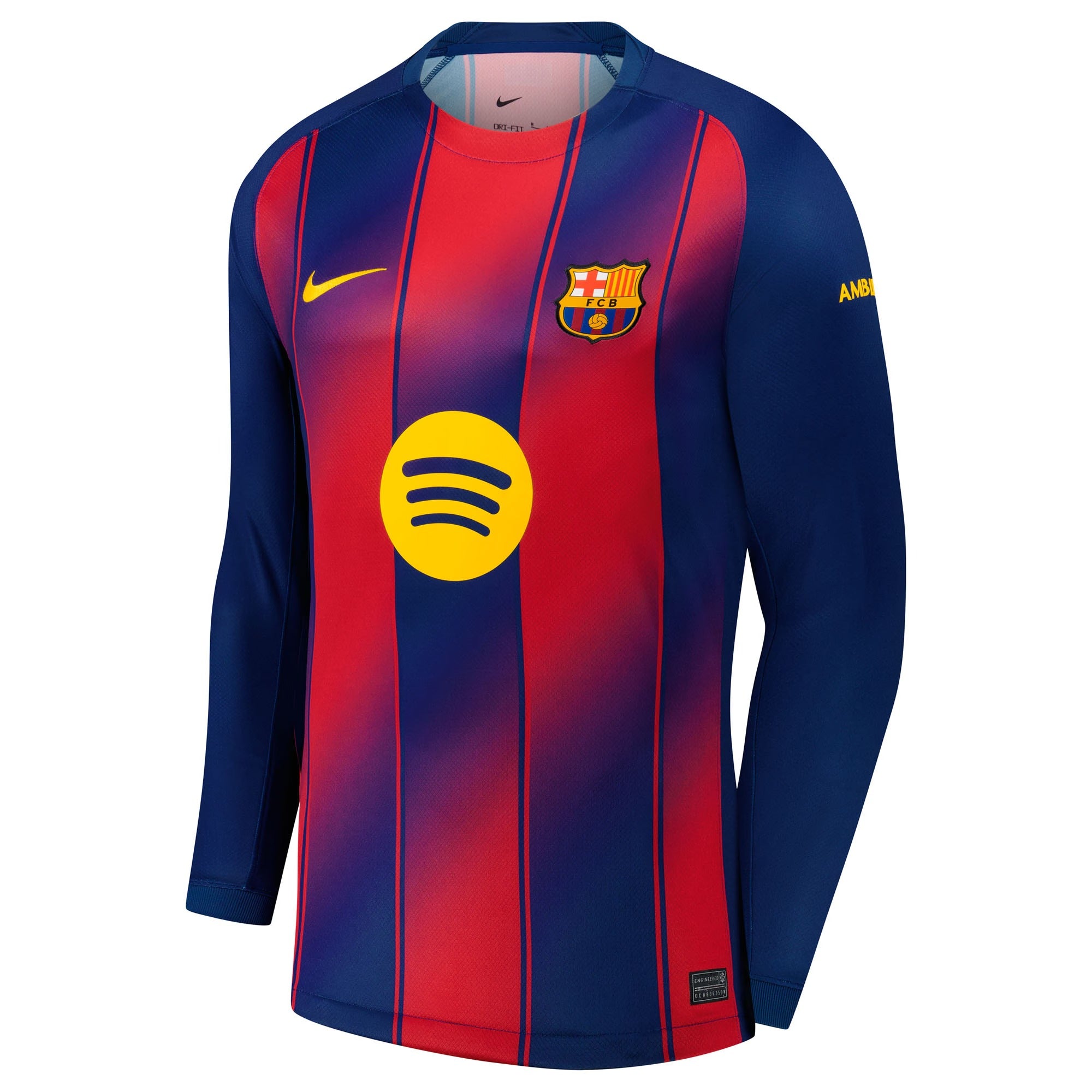 Nike Robert Lewandowski Barcelona 2025/26 Home Long Sleeve Jersey - Navy