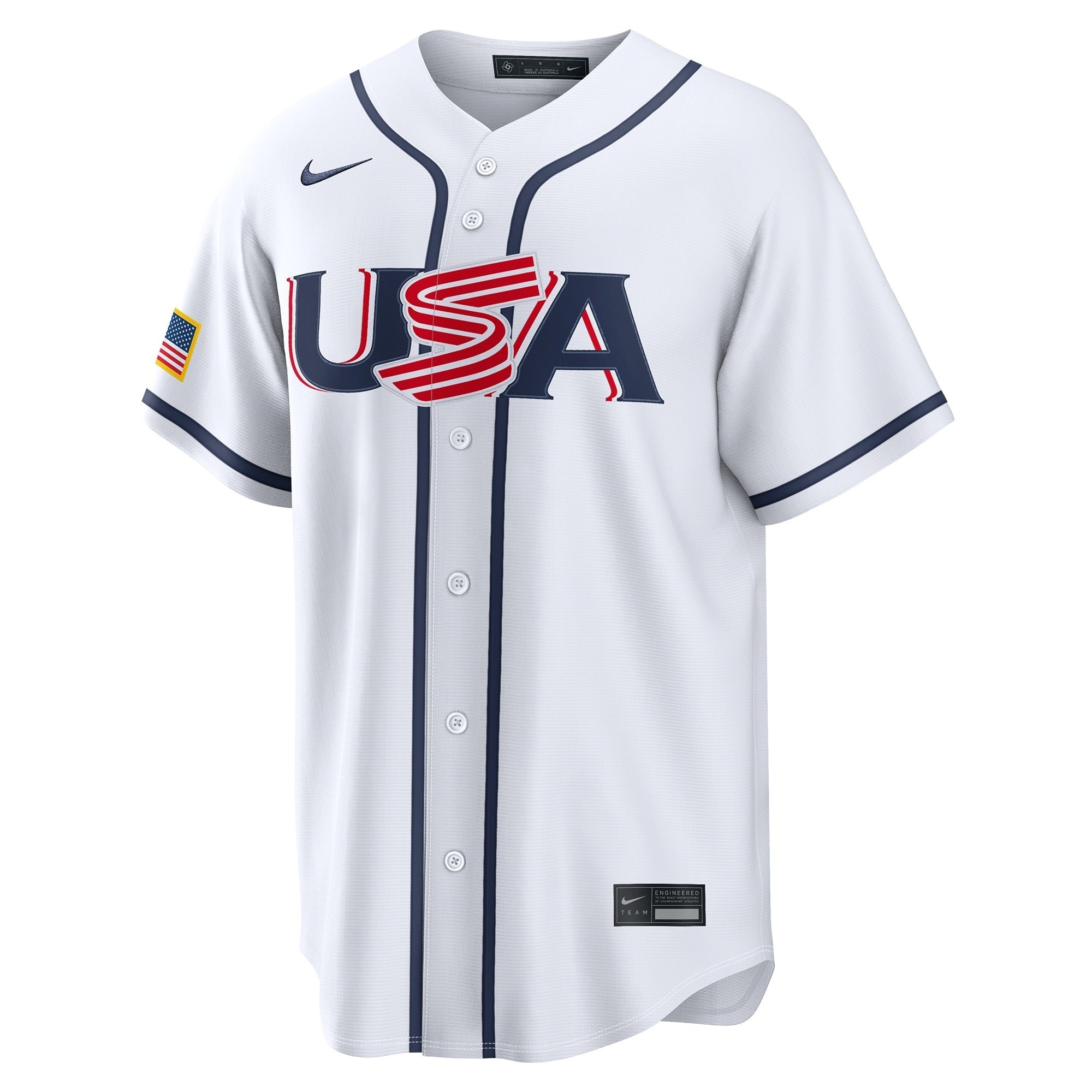 Nike USA Baseball 2026 World Baseball Classic Home Pick-A-Player Stadium Jersey – White - Jersey Teams World