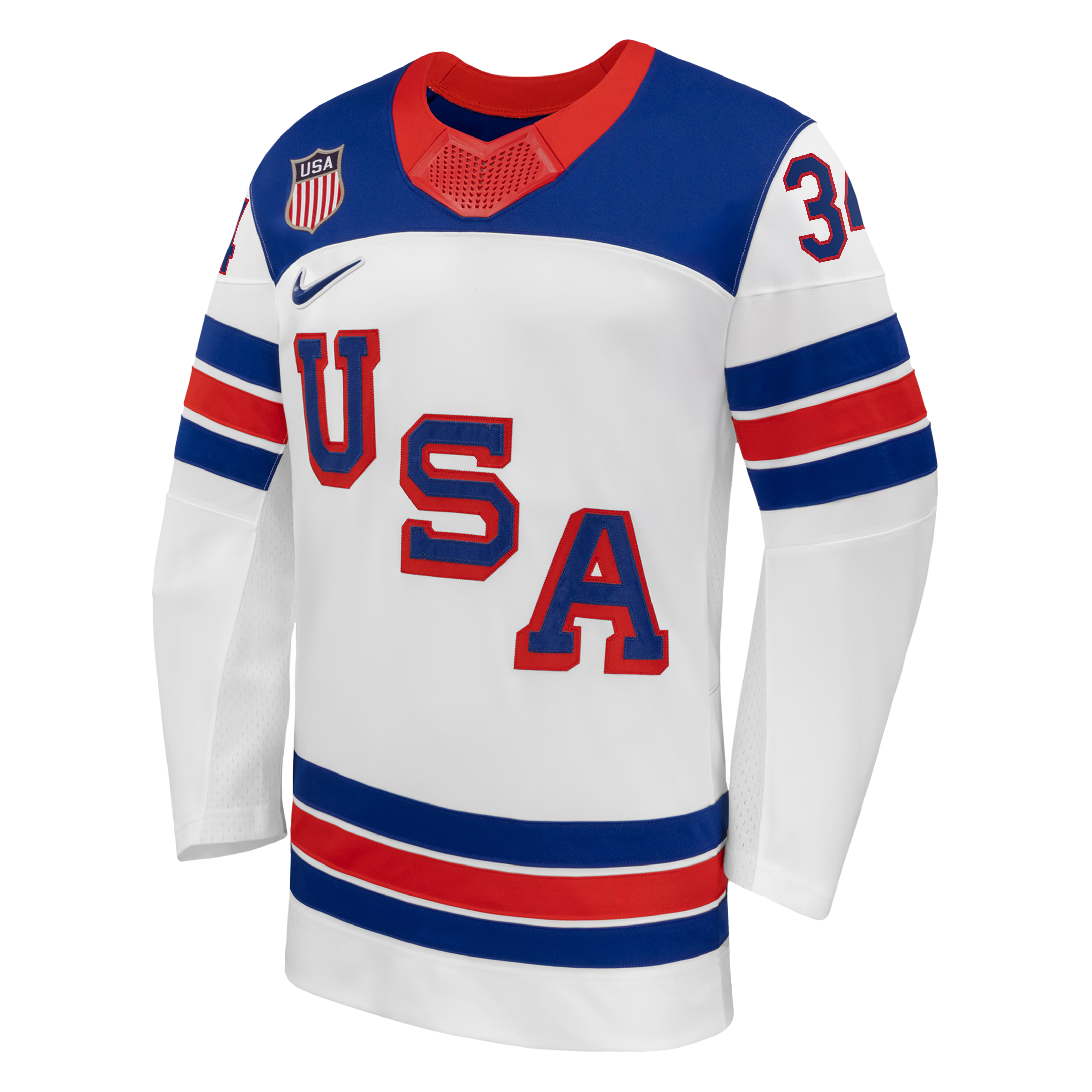 Nike USA Hockey 2026 Home Supporter Edition Jersey – Auston Matthews #34 – Royal Blue