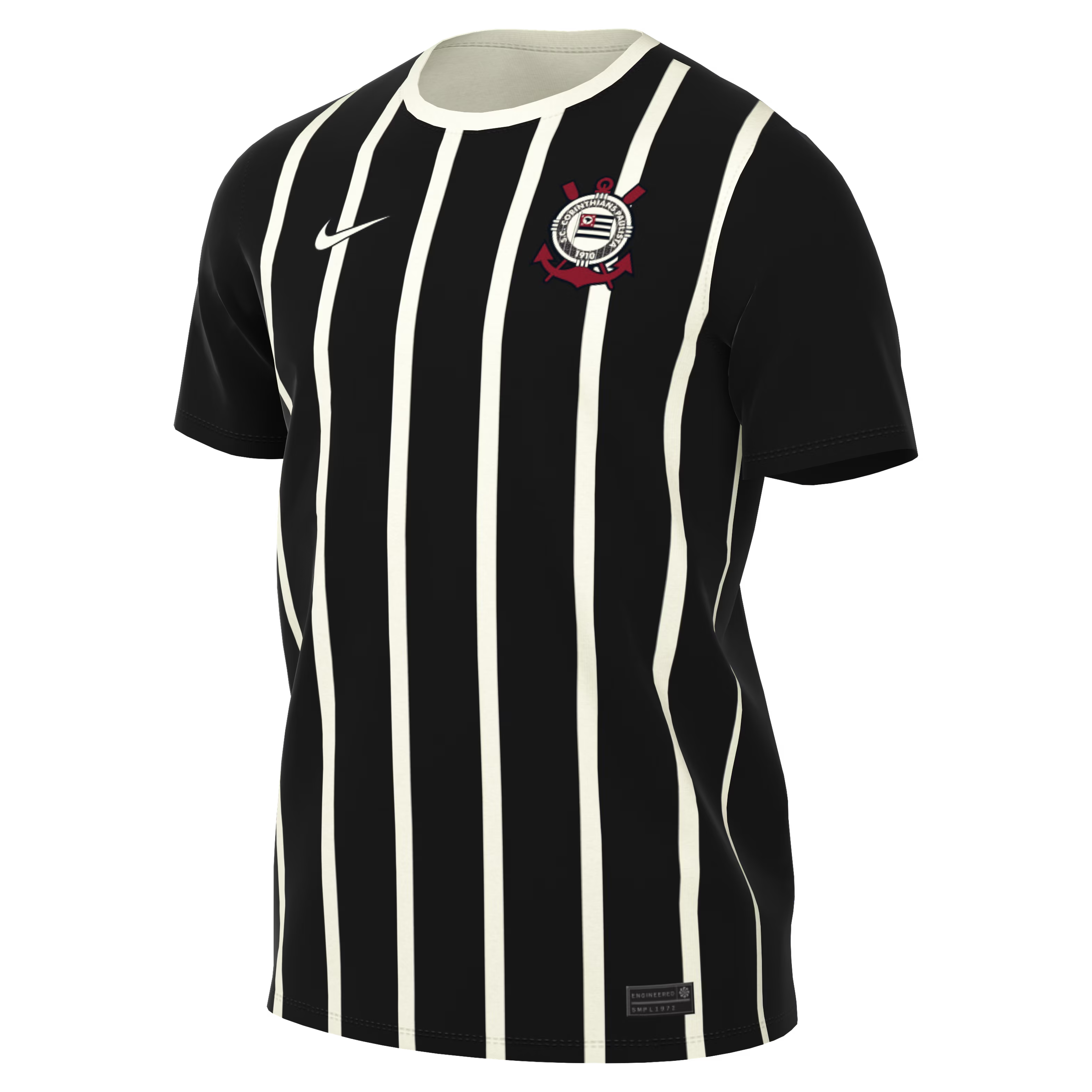 Official Corinthians Nike 2026 Home Replica Jersey - Black