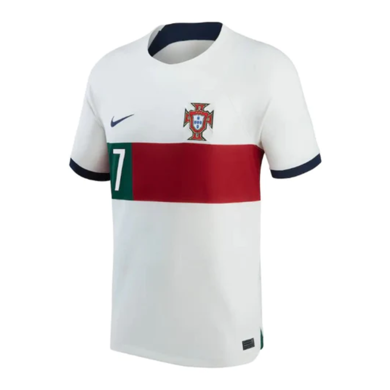 Official Cristiano Ronaldo 7 Portugal National Team 2022/23 Away Player Jersey - Red - Jersey Teams World