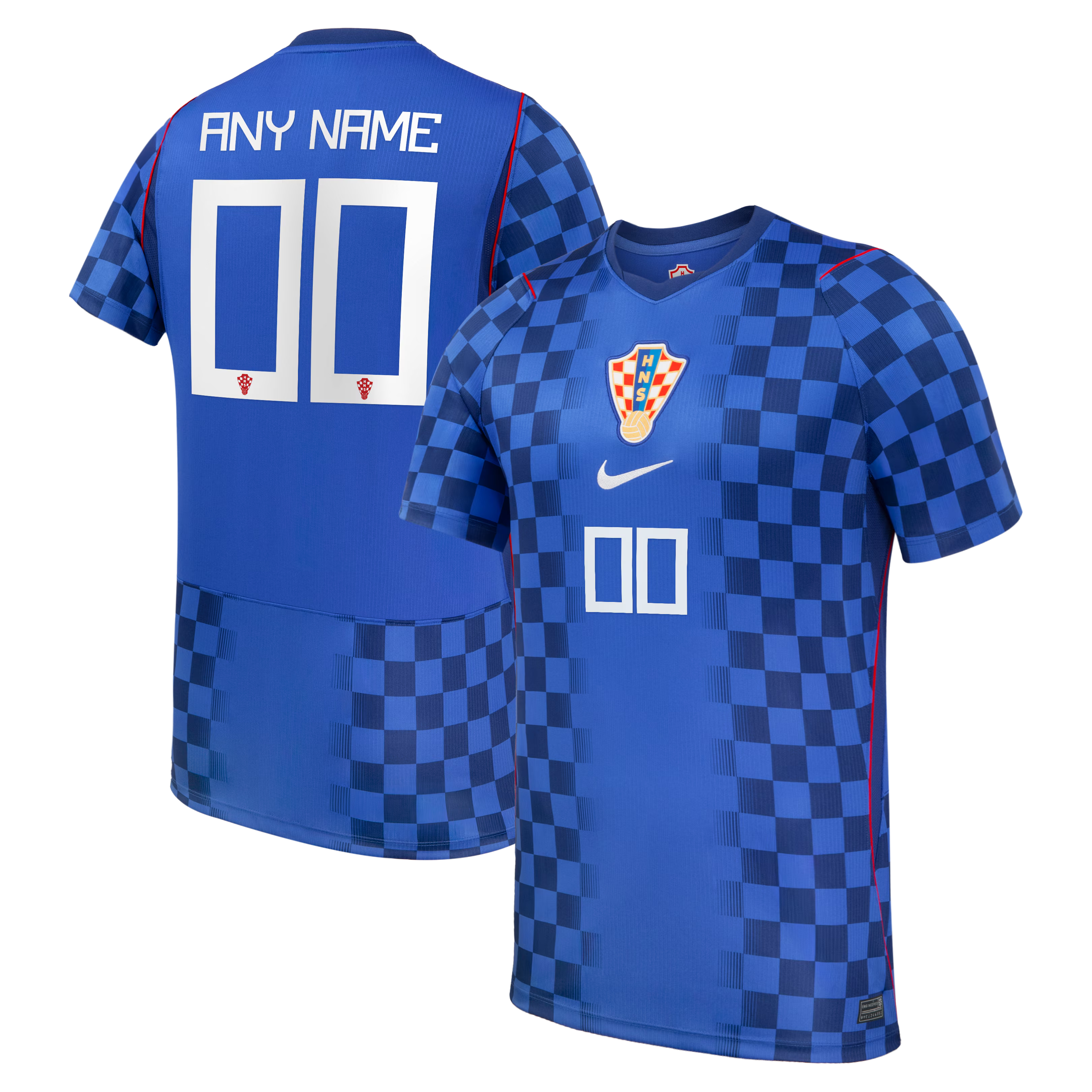 Official Croatia National Team Nike 2026 Away Stadium Replica Custom Jersey - Navy