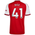 Official Declan Rice Arsenal adidas 2026/27 Home Replica Jersey - Red Midfielder Soccer Gear