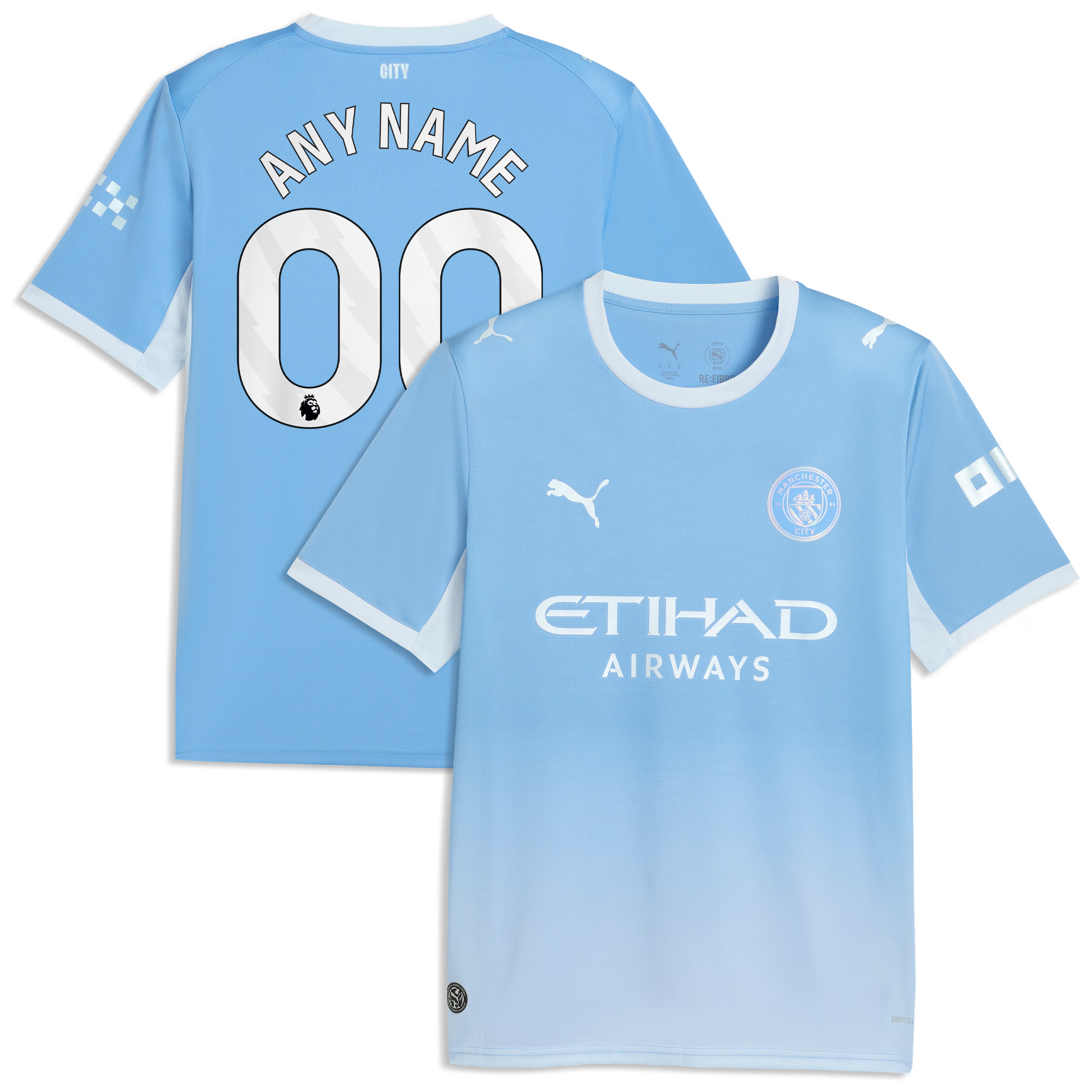 Official Manchester City Puma 2026/27 Home Replica Custom Jersey - Light Blue