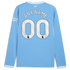 Official Manchester City Puma 2026/27 Home Replica Long Sleeve Custom Jersey - Light Blue