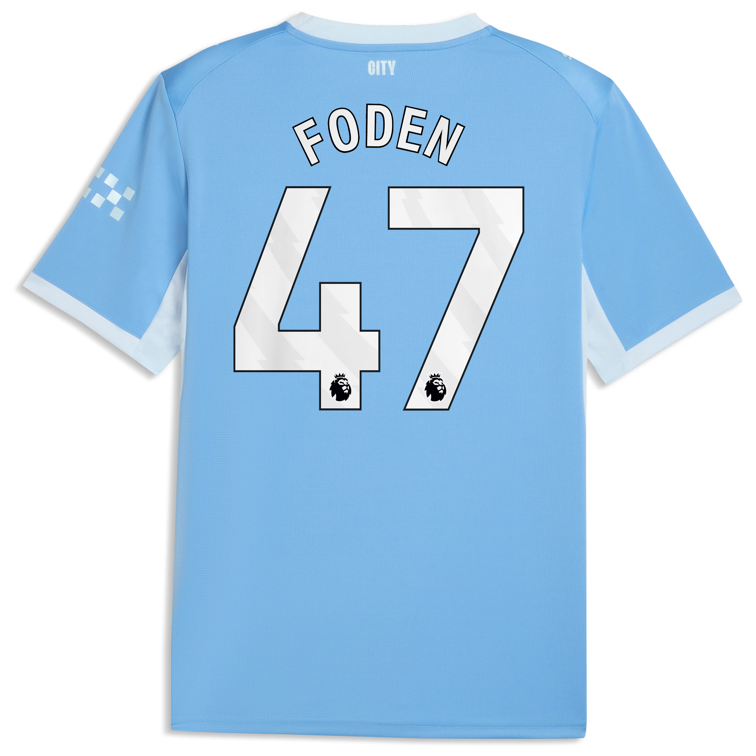 Official Phil Foden Manchester City Puma 2026/27 Home Replica Jersey - Light Blue