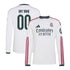 Official Real Madrid adidas 2026/27 Home Replica Custom Long Sleeve Jersey - White