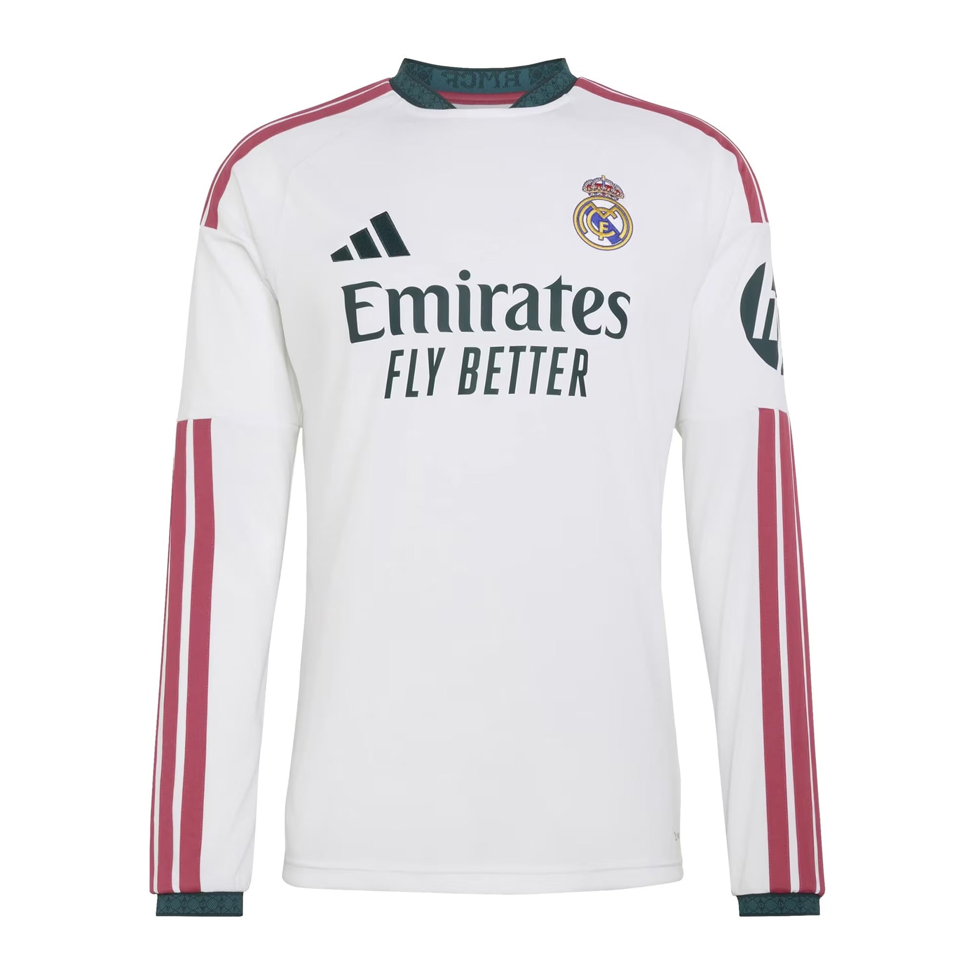 Official Real Madrid adidas 2026/27 Home Replica Custom Long Sleeve Jersey - White
