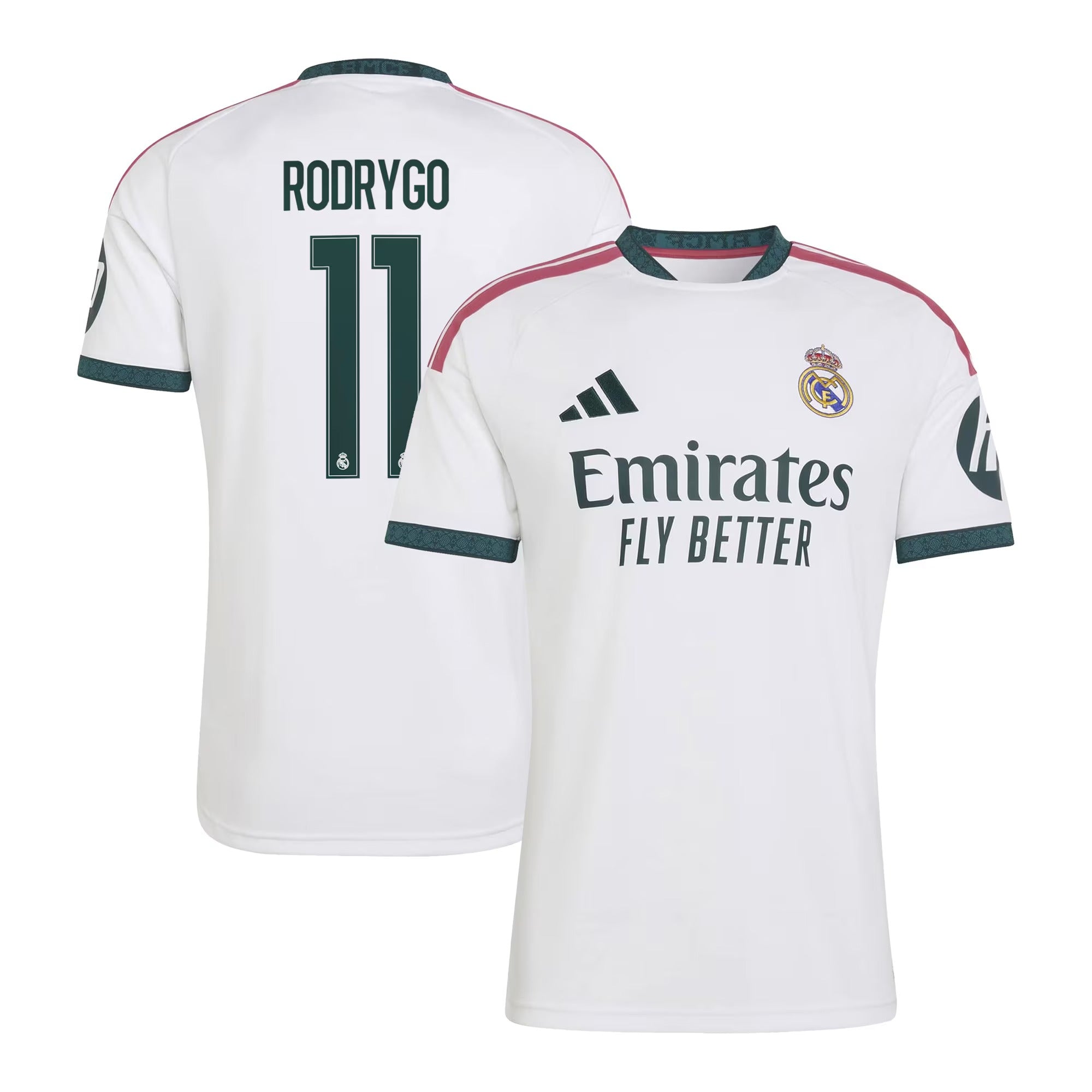 Official Rodrygo Real Madrid adidas 2026/27 Home Replica Jersey - White