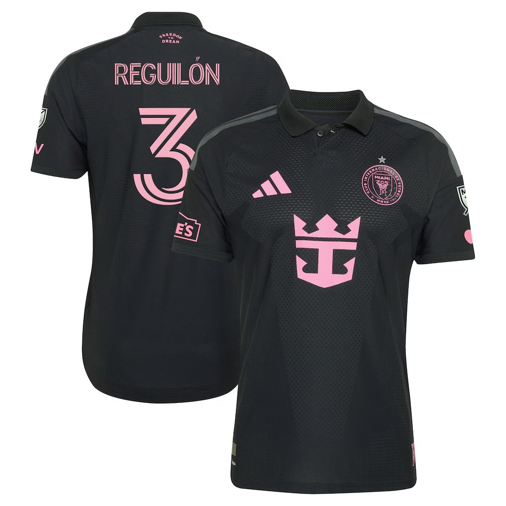 Official Sergio Reguilón Inter Miami CF 2026 On-Field Patch Adidas Jersey - Black - Jersey Teams World
