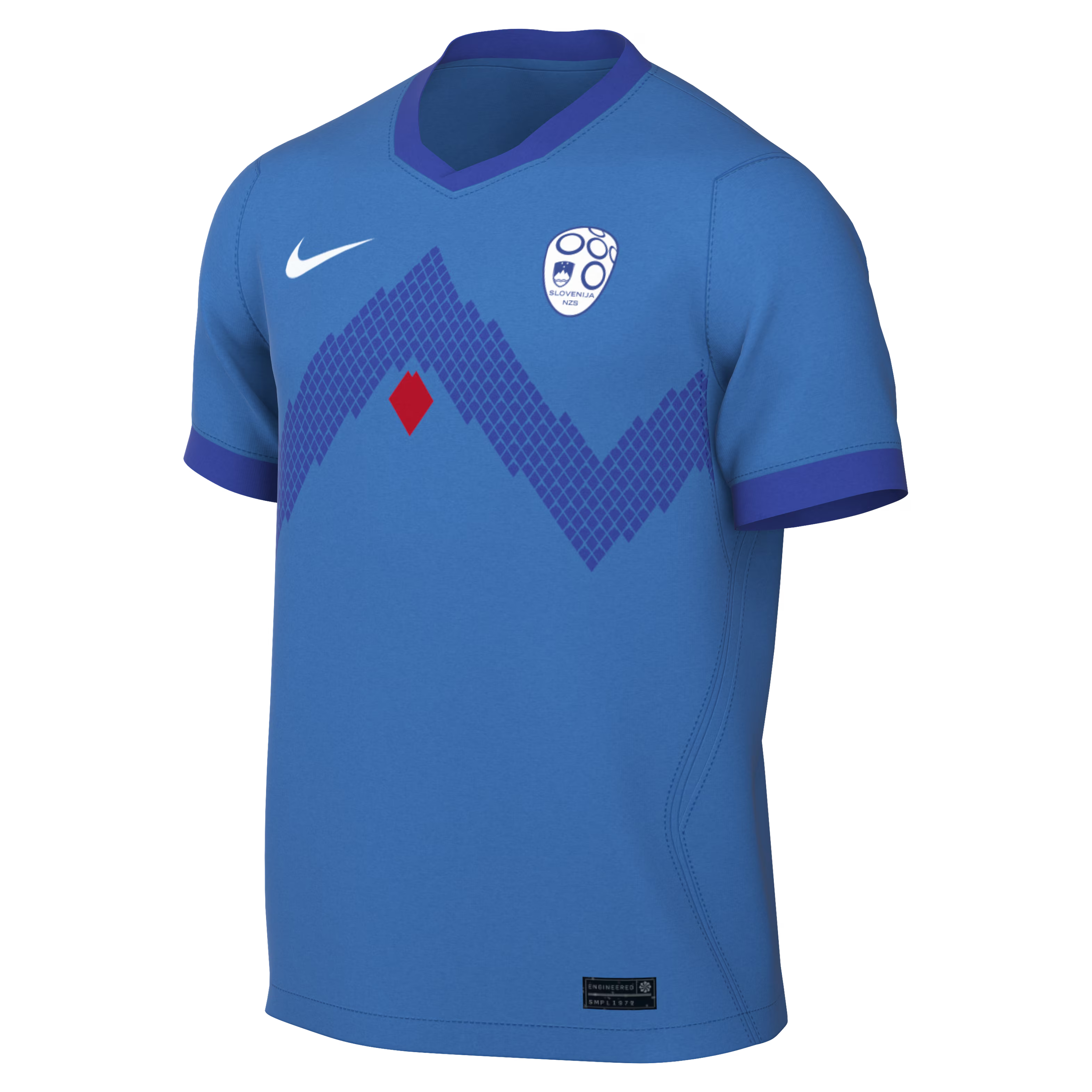 Official Slovenia National Team Nike 2026 Away Stadium Replica Jersey - Blue