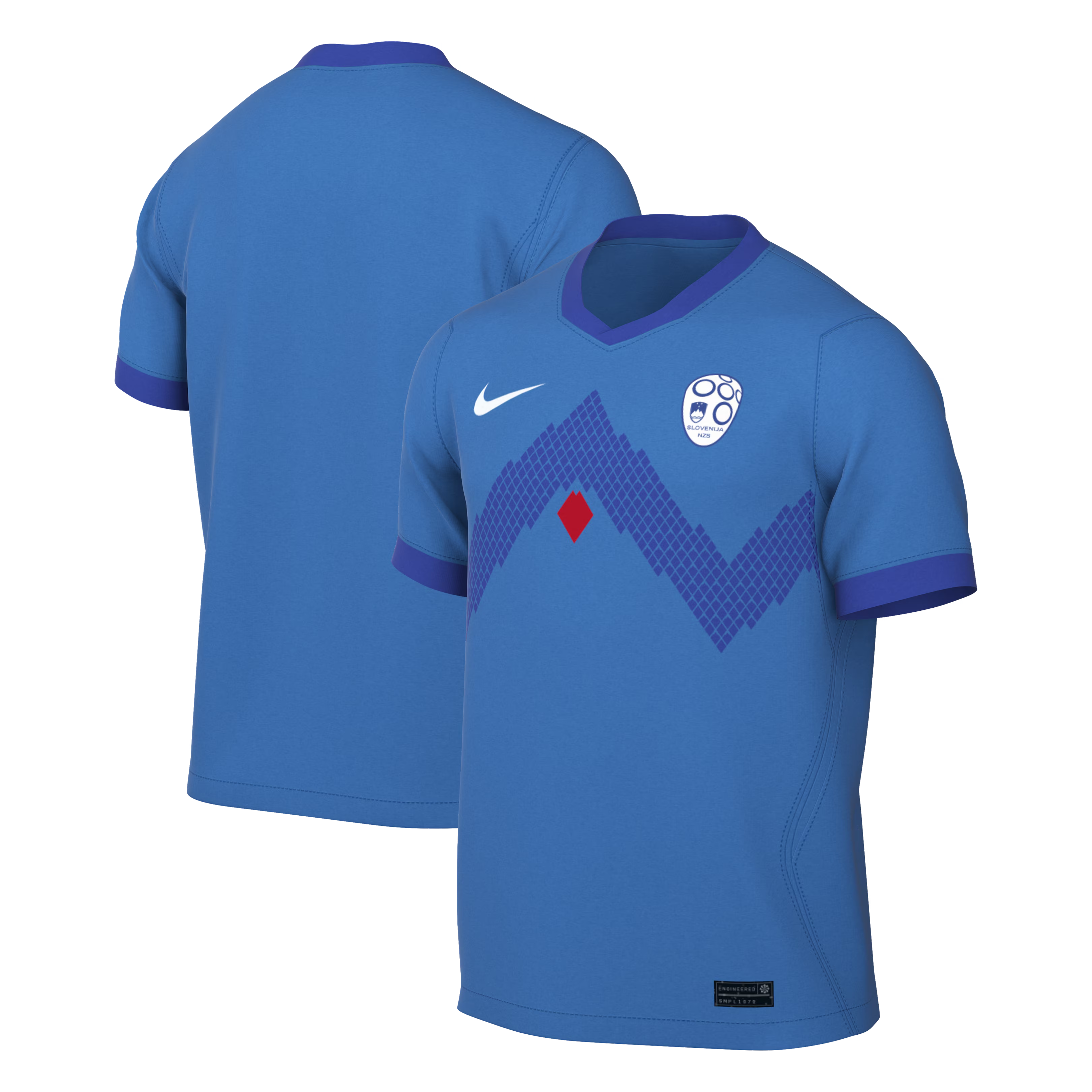 Official Slovenia National Team Nike 2026 Away Stadium Replica Jersey - Blue