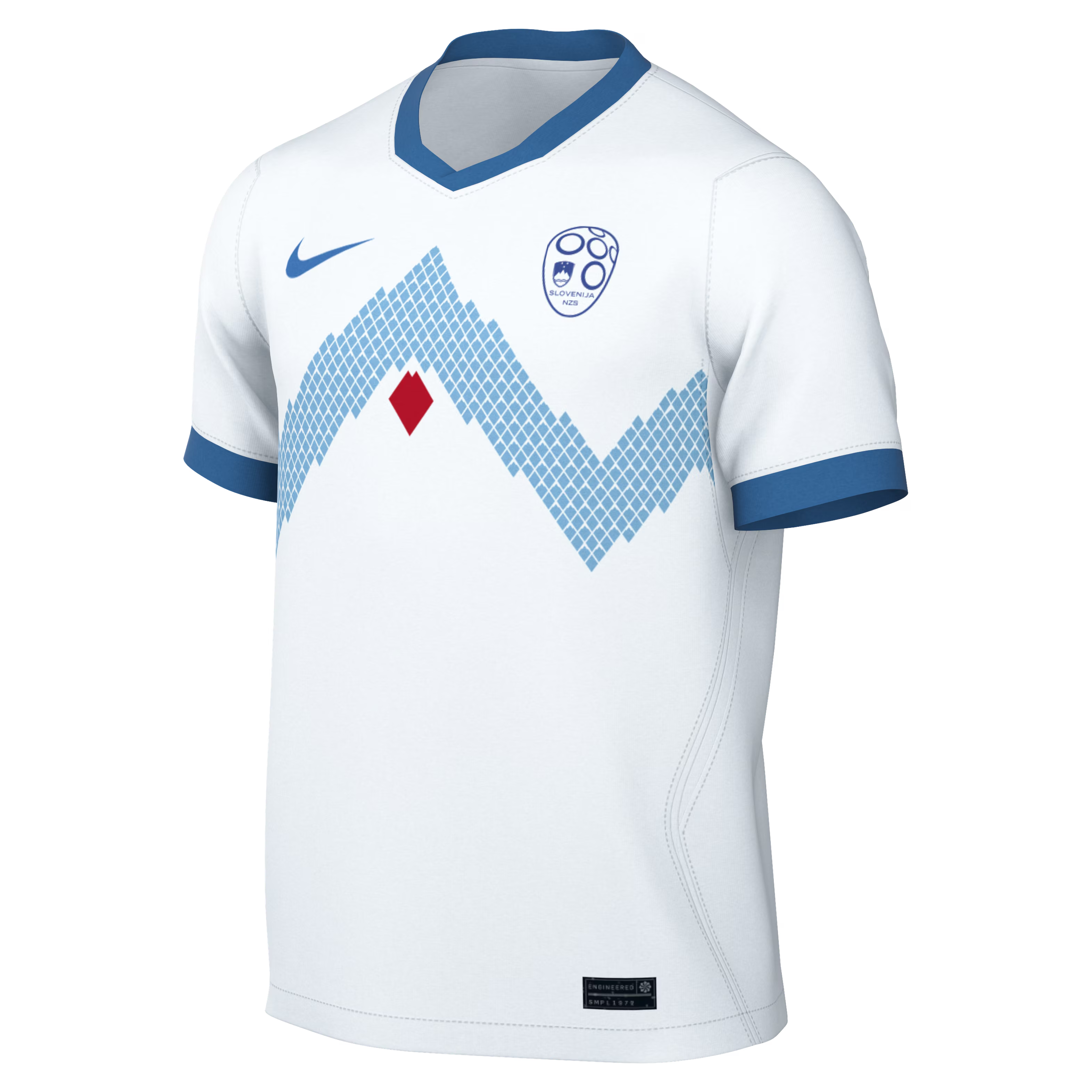 Official Slovenia National Team Nike 2026 Home Stadium Replica Jersey - White