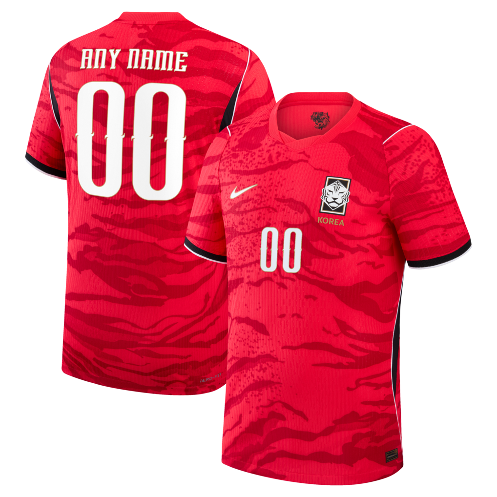 Official South Korea National Team Nike 2026 Home Match Custom Jersey - Red