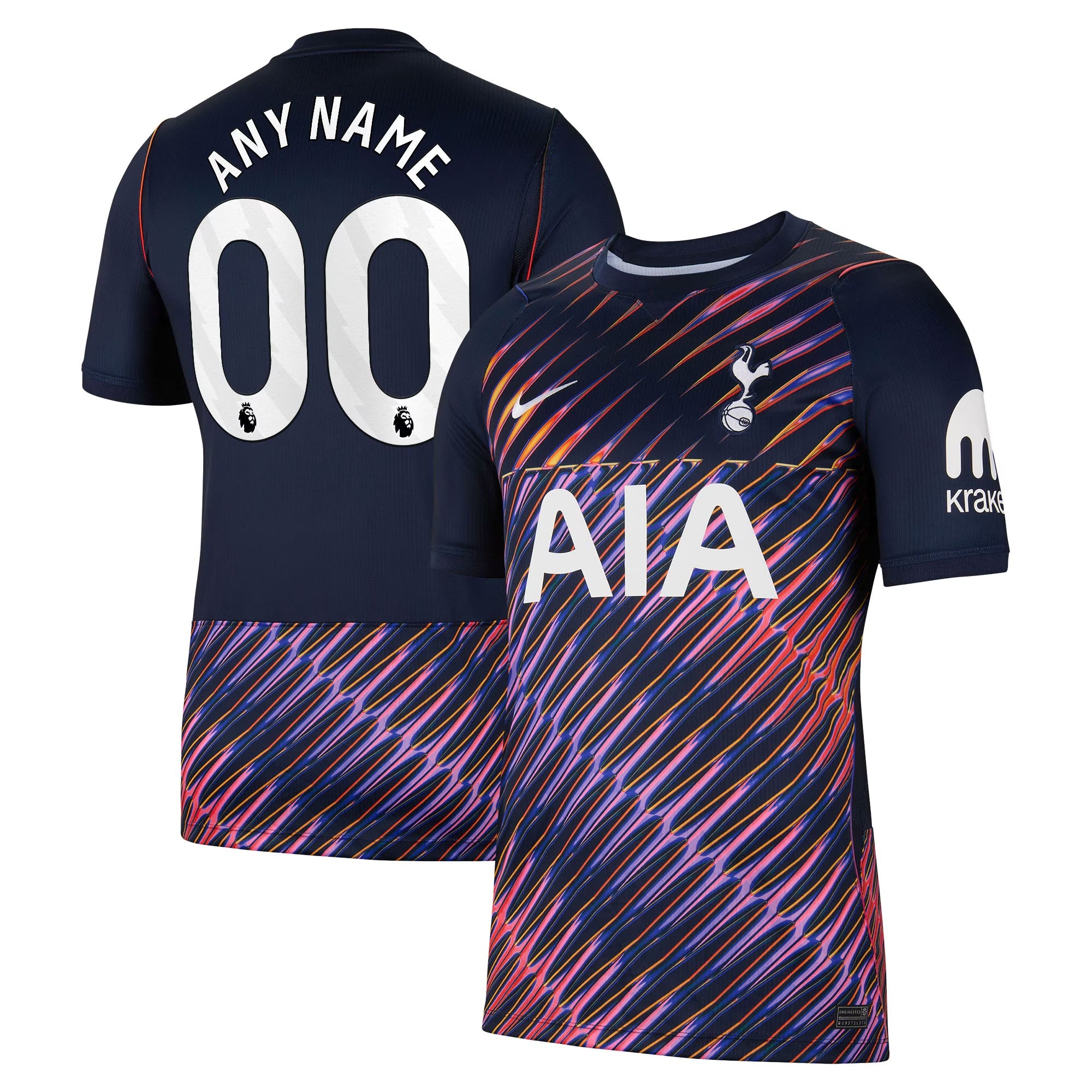 Official Tottenham Hotspur Nike 2026/27 Away Stadium Replica Custom Jersey - Navy Customizable Soccer Gear