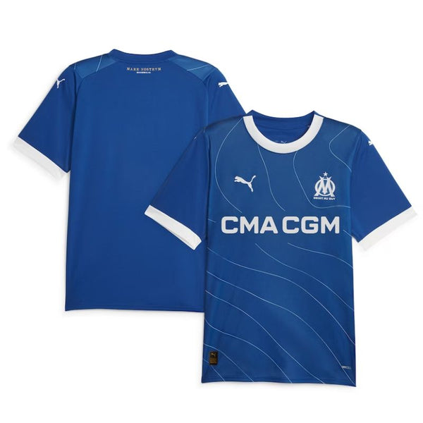 Olympique Marseille Shirt 2023/24 Away Custom Jersey - Blue