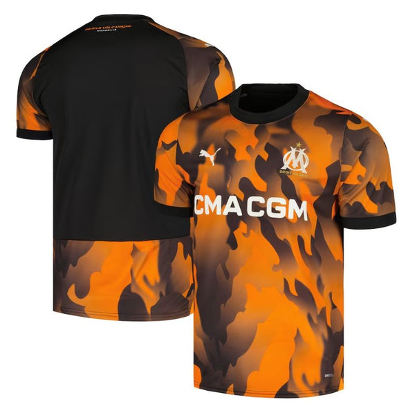 Olympique Marseille Shirt 2023/24 Third Custom Jersey - Orange